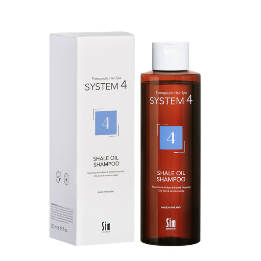 Sim Sensitive System 4 Shale Oil Shampoo Rasvoittuvalle ja herkälle hiuspohjalle