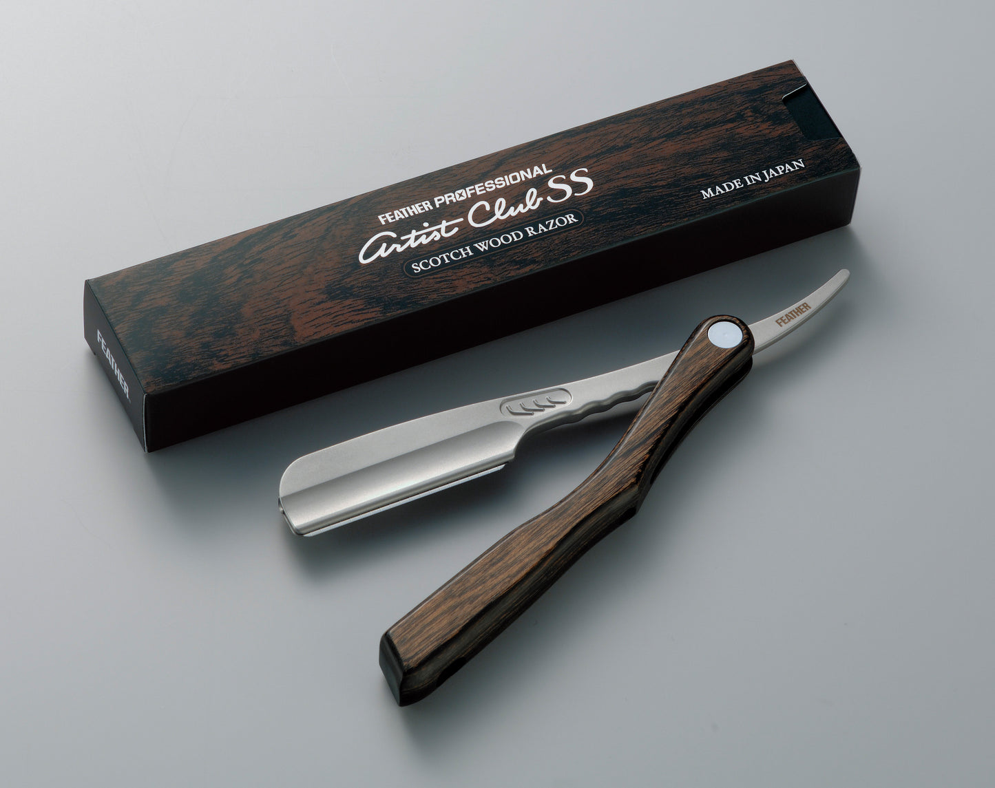 Scotch wood razor ss shavette puukahvainen partahöylä feather professional