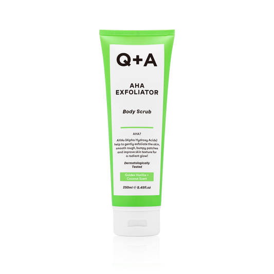 Q+A AHA Exfoliator Body Scrub -vartalonkuorinta 250ml