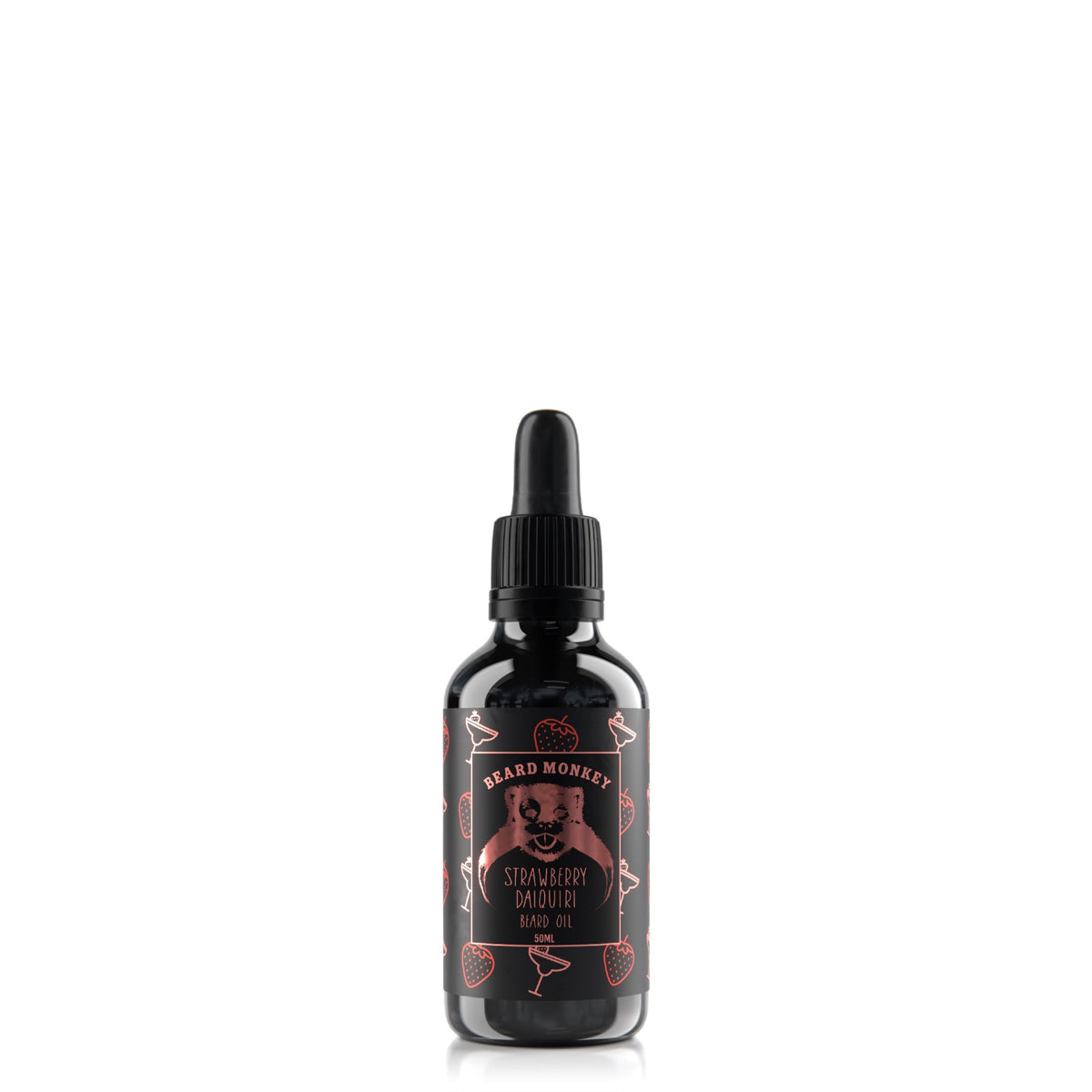 Beard Monkey Strawberry Daiquiri Beard Oil hyväntuoksuinen partaöljy jonka tuoksu on makea ja mansikantuoksuinen