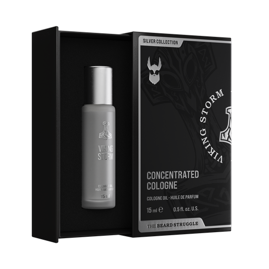 The Beard Struggle Concentrated Cologne Oil Viking Storm 15 ml tuoksutiiviste pakkauksessa