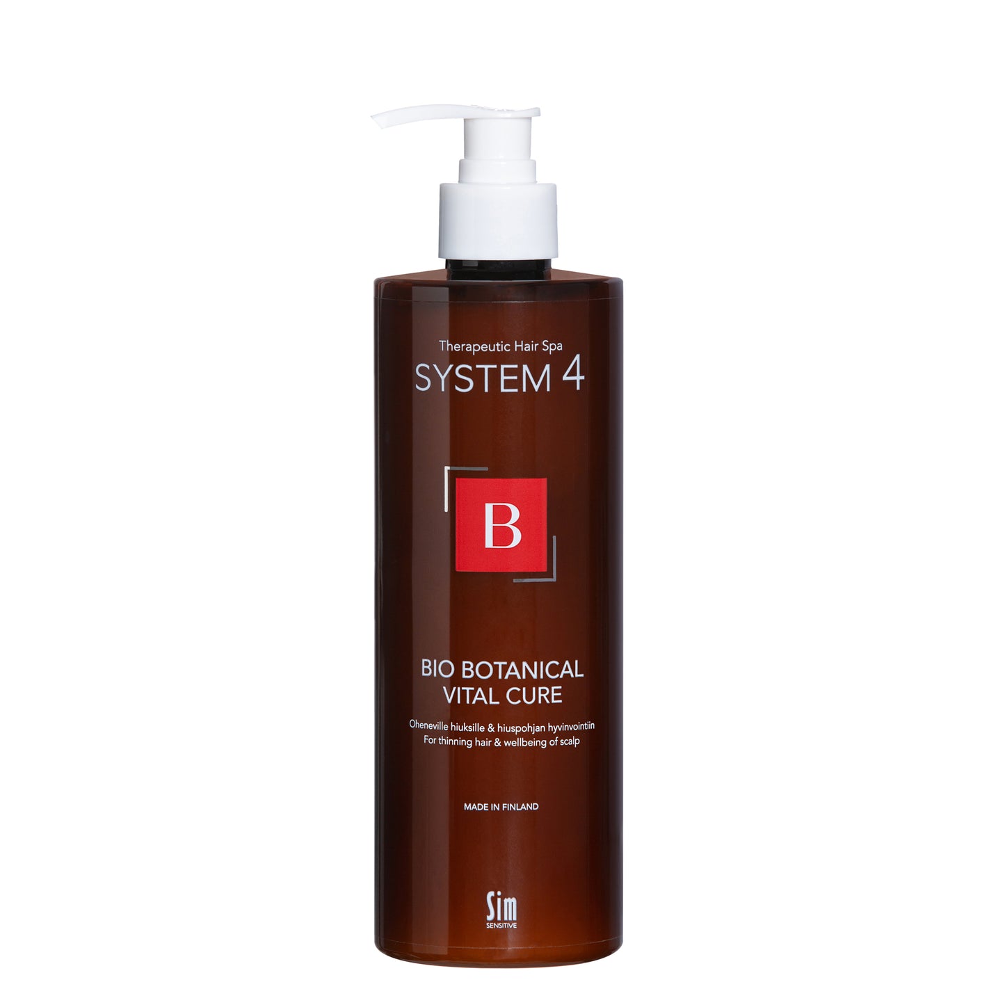 Sim Sensitive System 3 Bio Botanical Vital Cure -Hoito oheneville hiuksille ja hiuspohjan hyvinvointiin