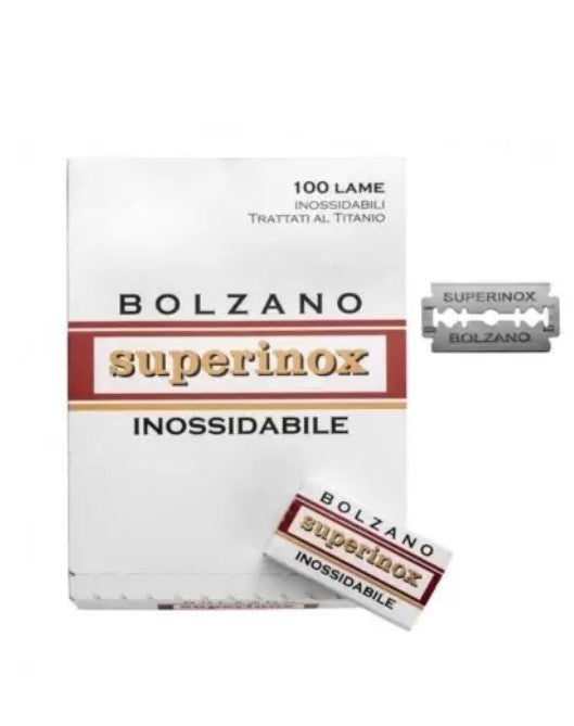 Bolzano Superinox Inossidabile Double Edge Blade erittäin terävä mutta miellyttävä partaterä