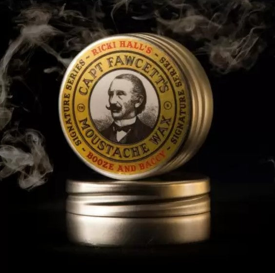 Captain Fawcett Ricki Hall's Booze and Baccy Moustache Wax viiksivaha