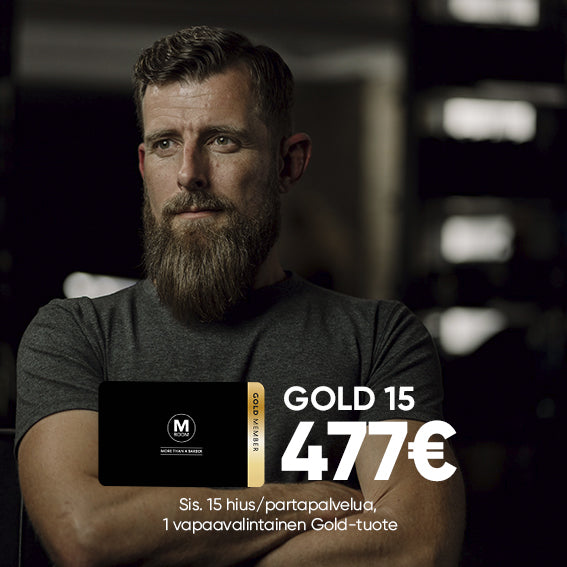 M Room Gold 15 477€ sis. 15 hius/partapalvelua, 1 vapaavalintainen Gold-tuote