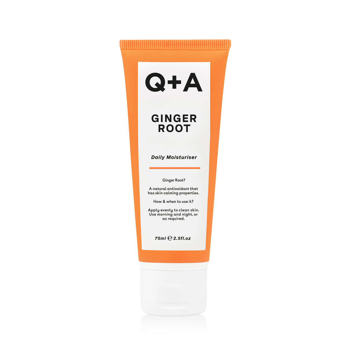 Q+A Ginger Root Daily Moisturiser -kosteusvoide tuubi 75ml