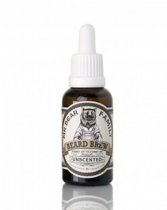 Mr Bear Family Beard Oil Unscented - hajusteeton partaöljy 30 ml