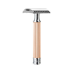 Mühle R41 Rosegold Safety Razor partahöylä ruusukullan värinen varsi