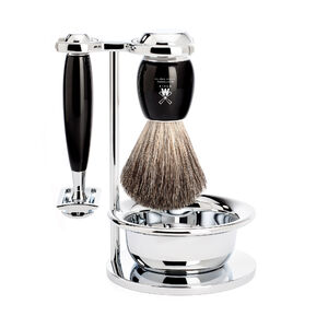 Mühle Vivo Shaving Set -parranajovälinesetti, musta