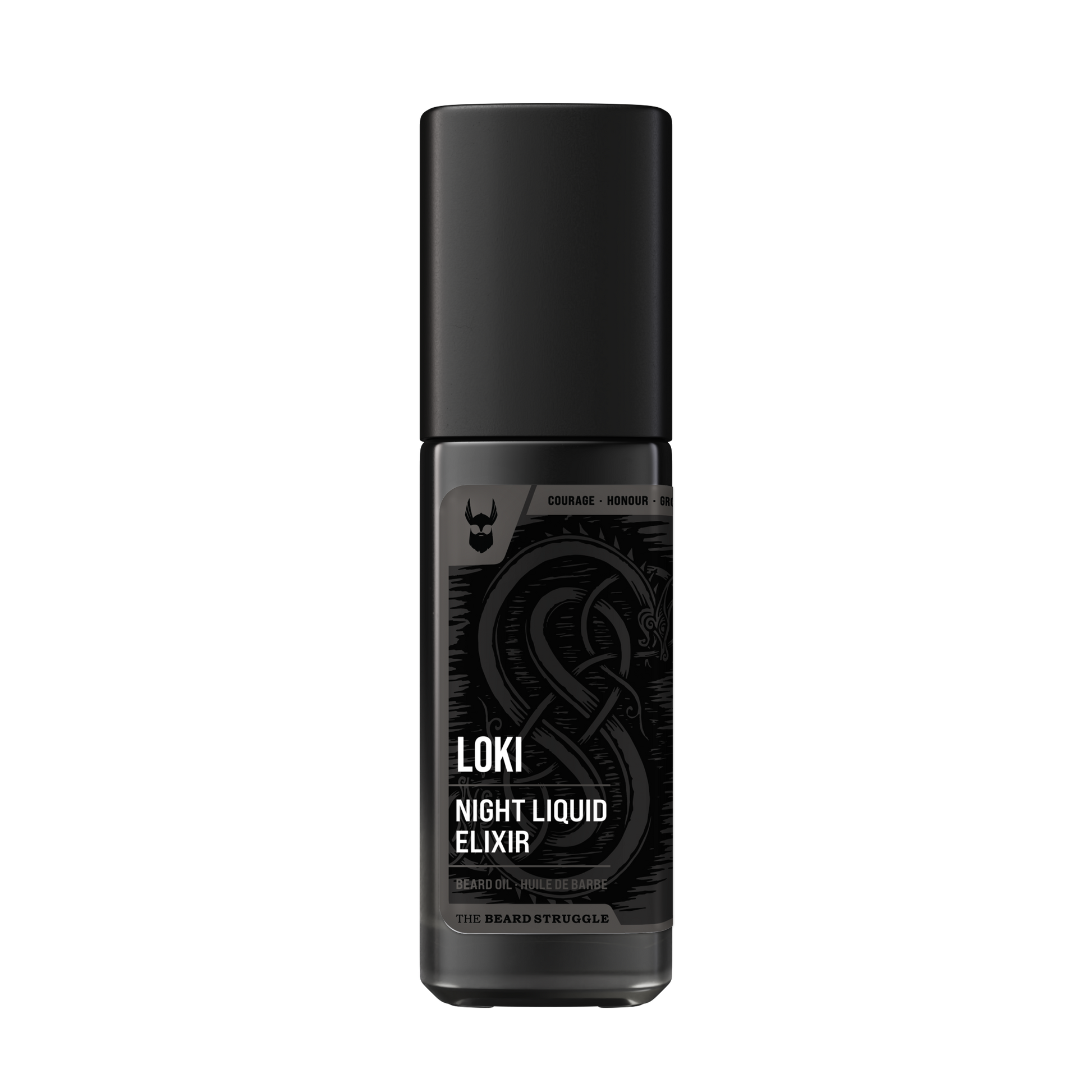 The Beard Struggle Night Liquid Elixir Loki Unscented hajusteeton partaöljy