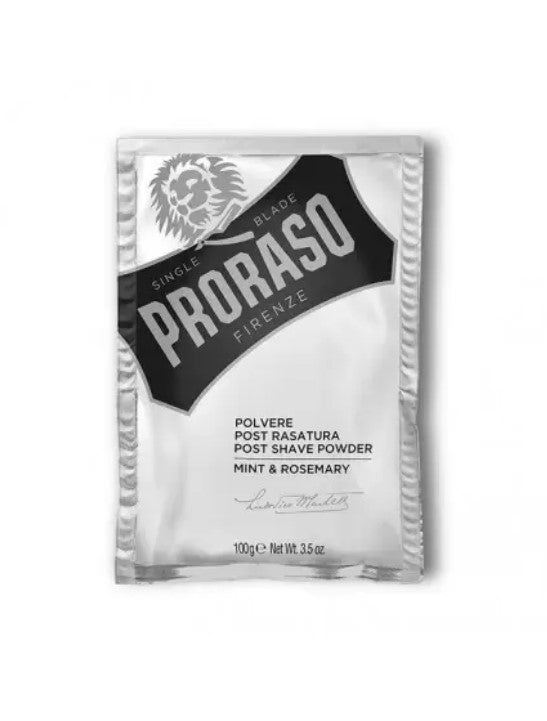 Proraso Post Shave Powder puuteri parranajon jälkeen