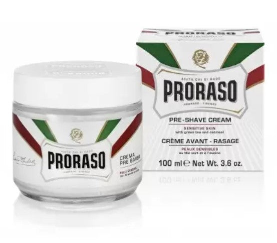 Proraso White Pre-Shave Cream Sensitive Oat & Green Tea