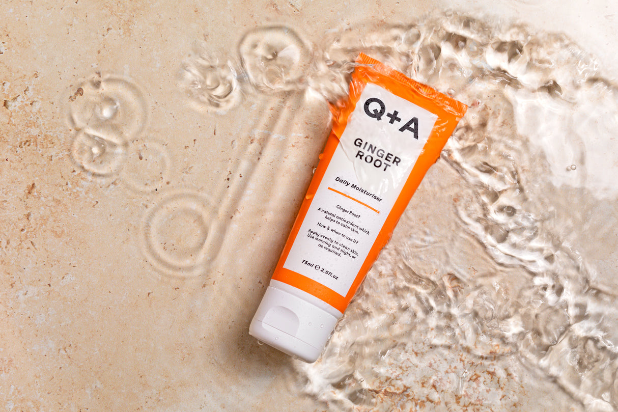 Q+A Ginger Root Daily Moisturiser -kosteusvoide antioksidanttinen 75ml