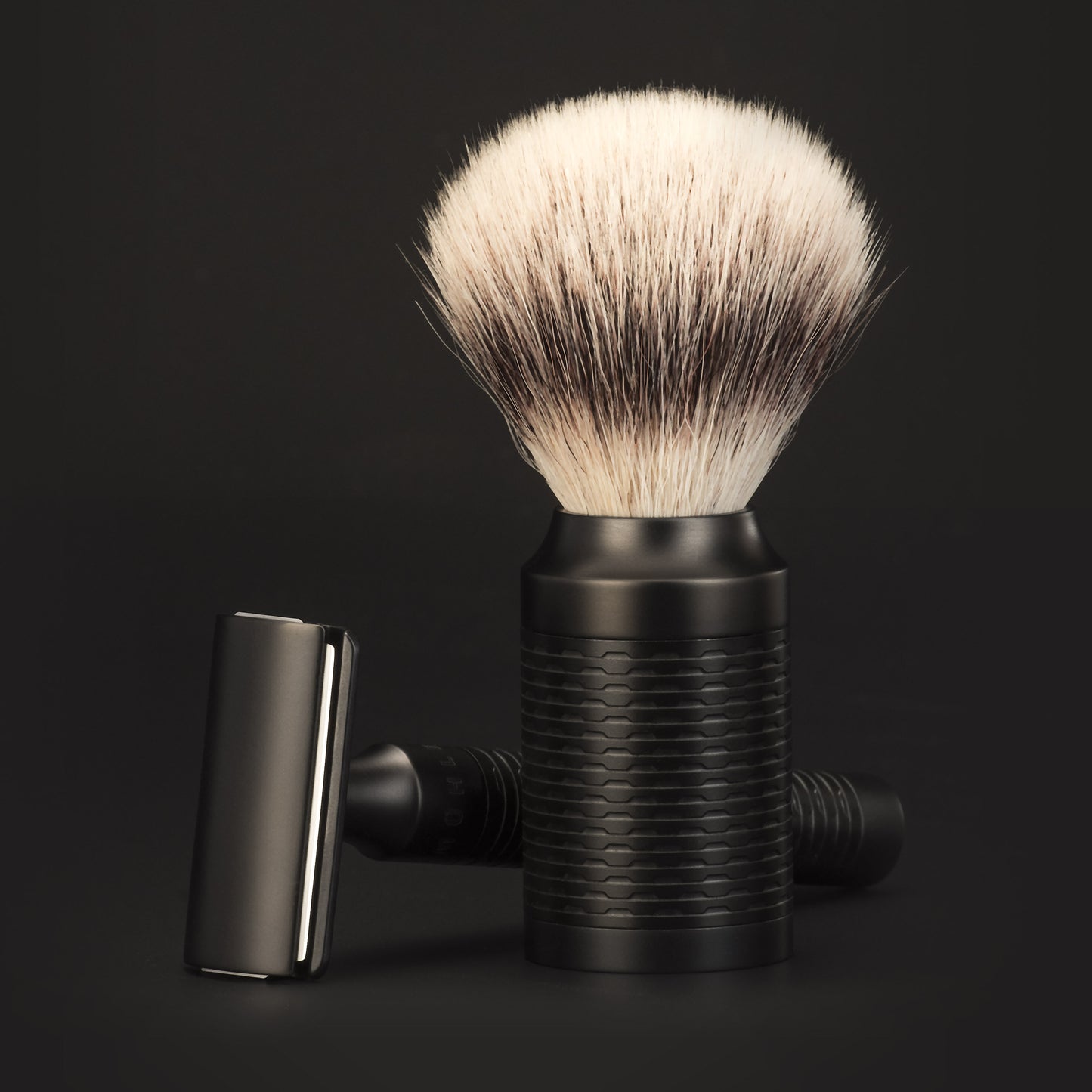 Mühle Rocca Shaving Set S 091 M 96 JET - parranajosetti, DLC, kokomusta