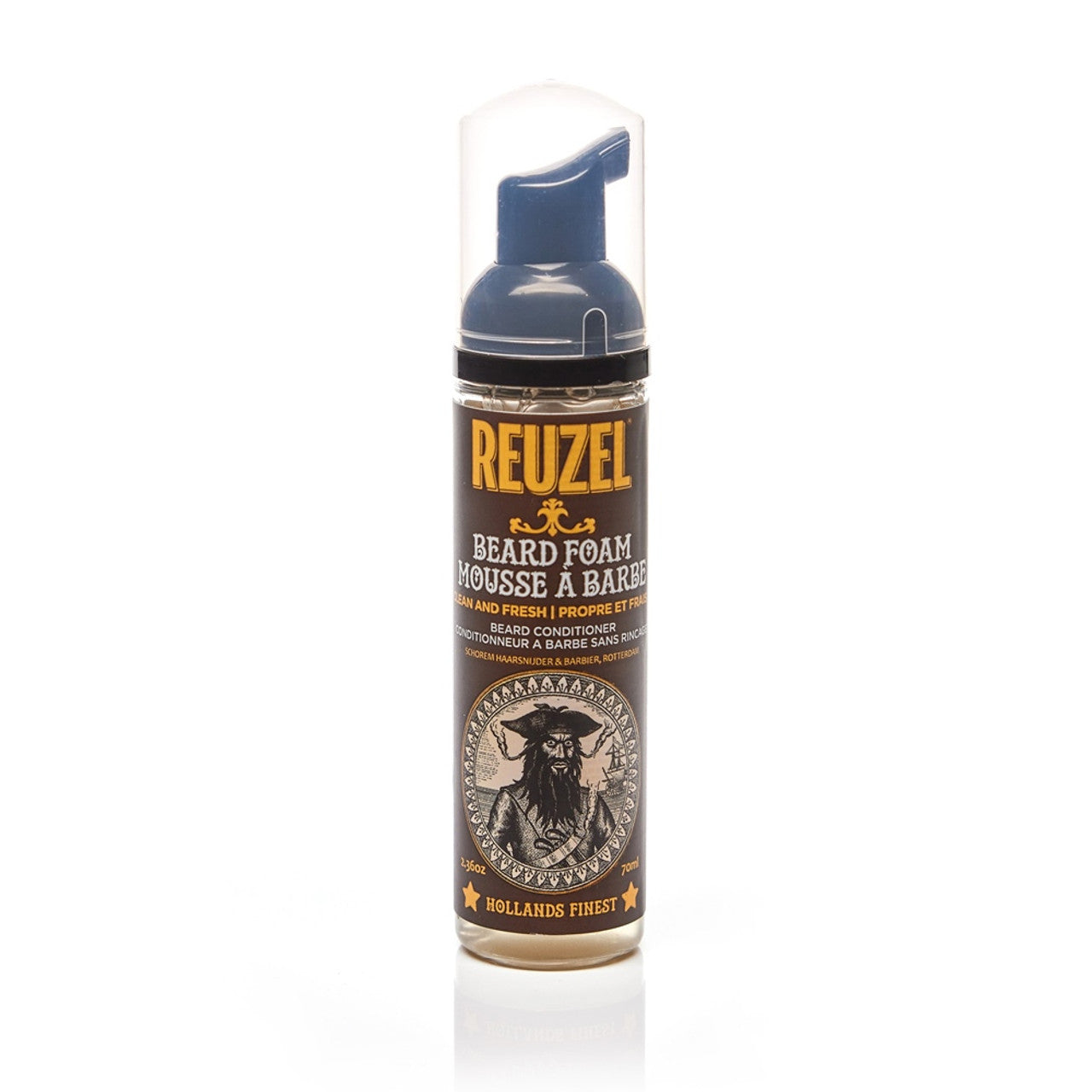 Reuzel Clean & Fresh Beard Foam Conditioner 70 ml parranhoitovaahto aerosoliton pumppupullo Hollands Finest