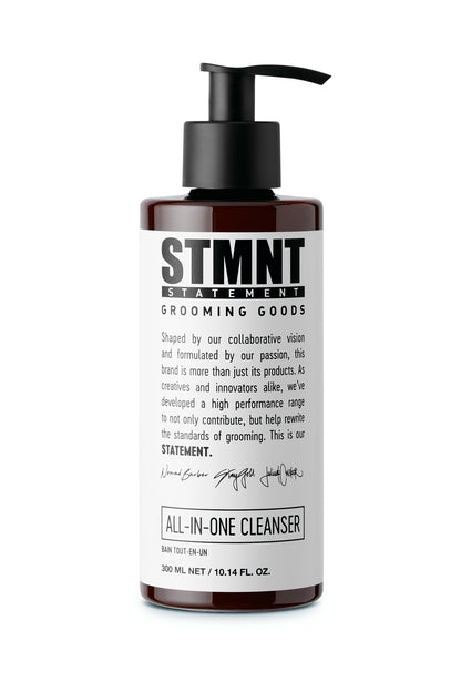 STMNT-paketti: Matte Paste + All-in-One Cleanser + toilettilaukku