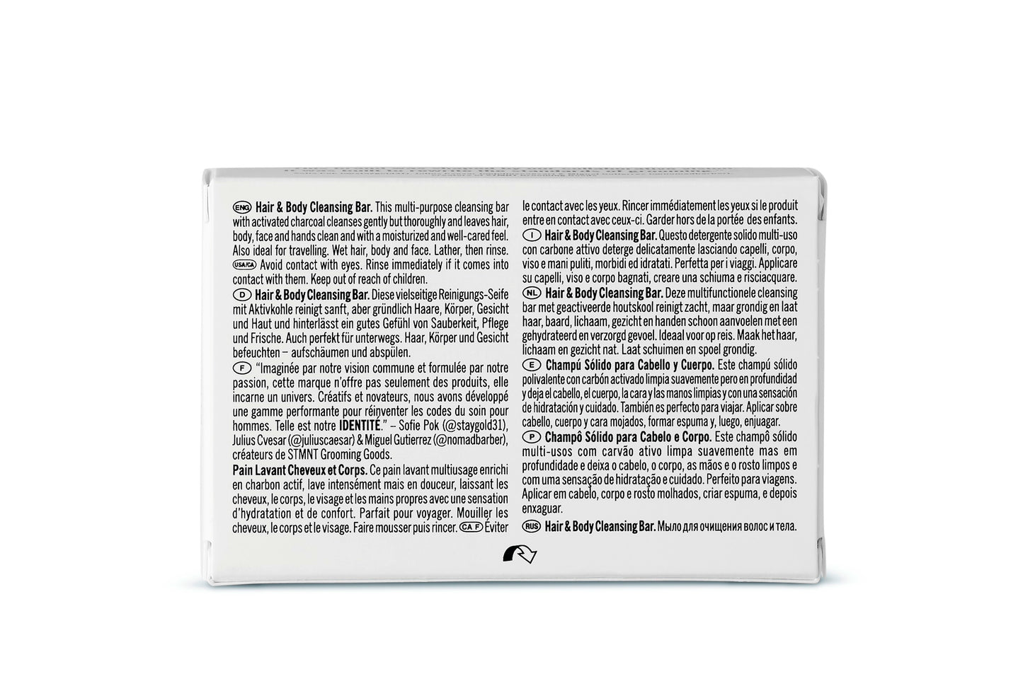 STMNT Cleansing Bar Pakkaus Back