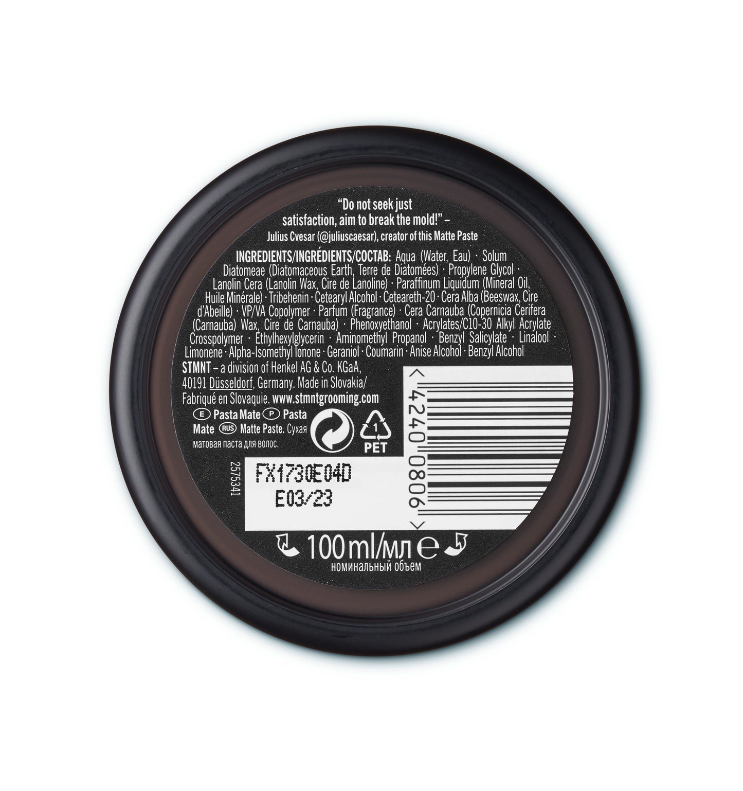 STMNT Matte Paste -mattavaha 100 ml