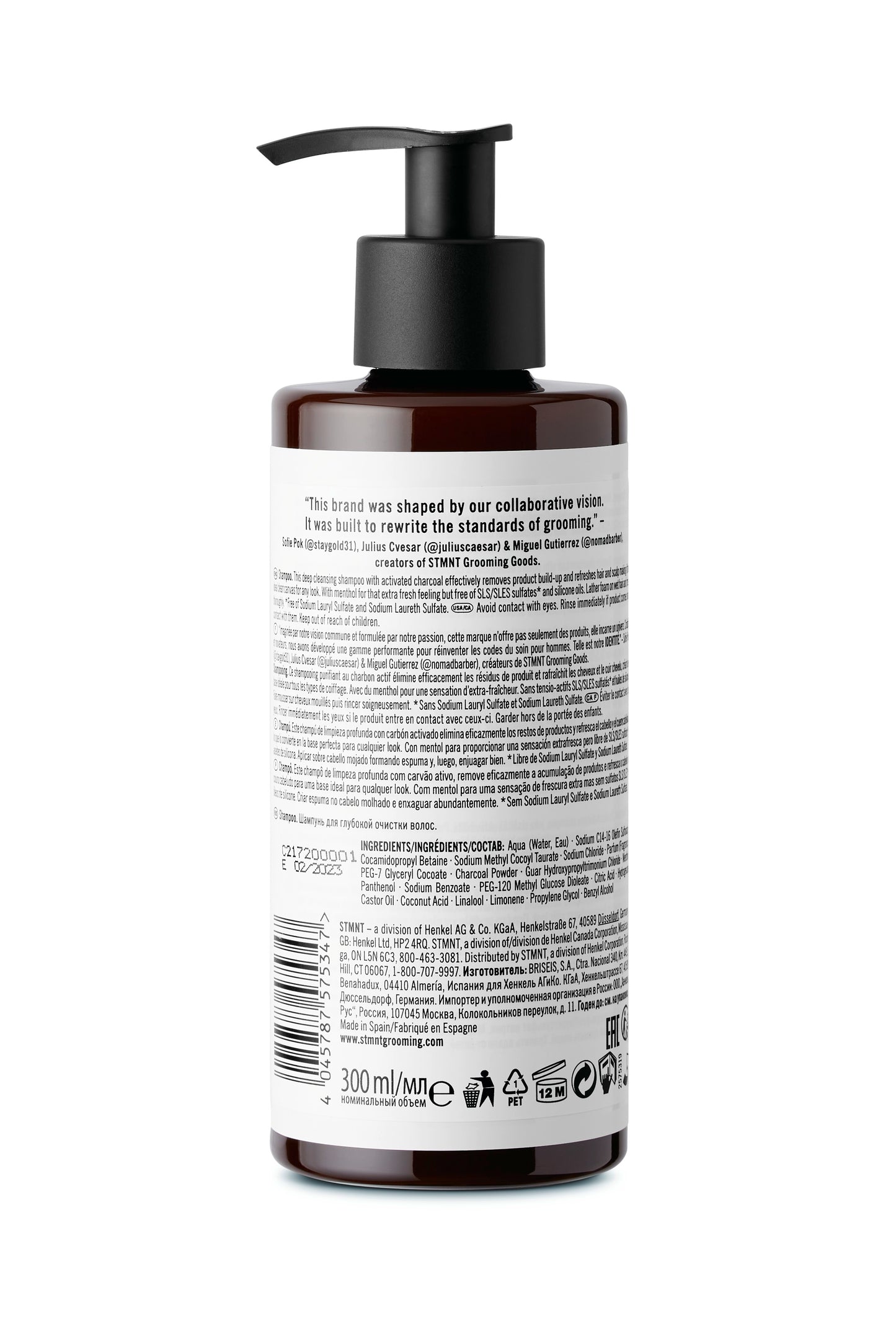 STMN Shampoo Pakkaus Back