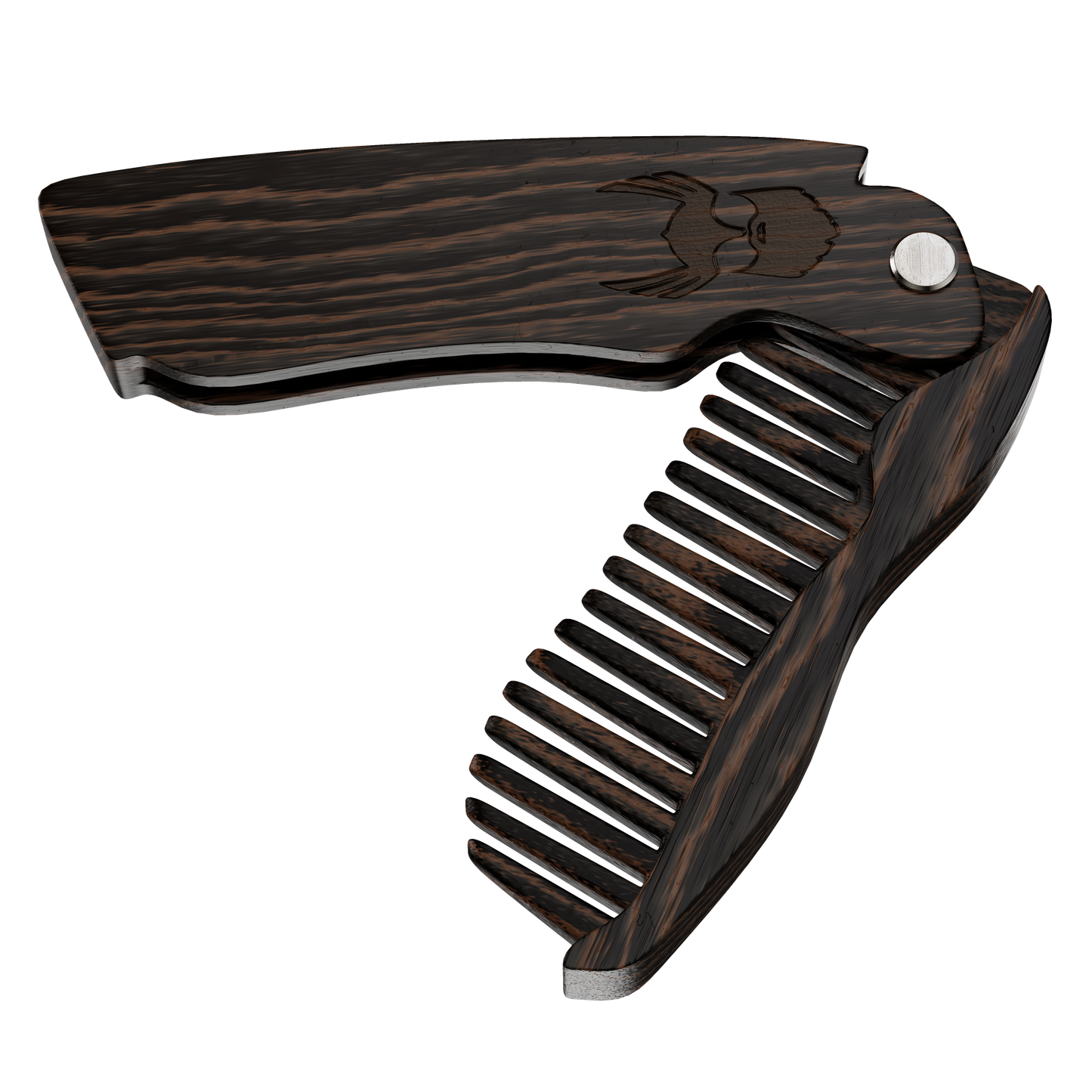 The Beard Struggle Folding Comb Wooden taitettava partakampa puinen