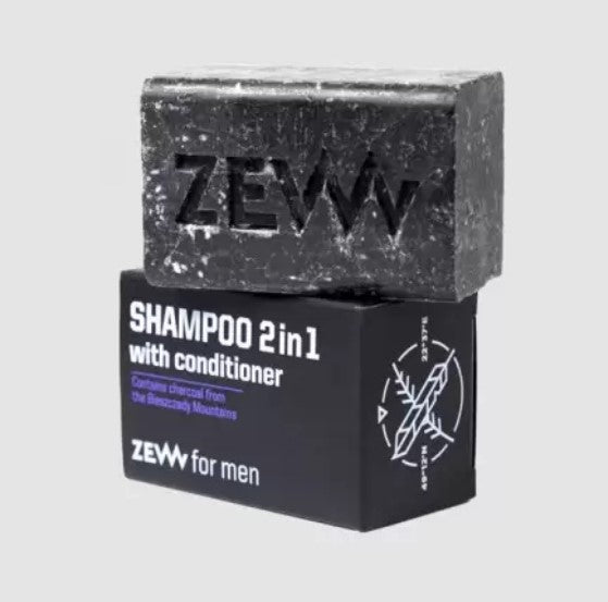 Zew for men shampoo 2-in-1 with conditioner with charcoal soap palashampoo ja hoitoaine boksi