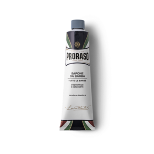 Proraso Blue Shaving Soap in a Tube Protective Aloe & Vitamin E -parranajovoide 150 ml