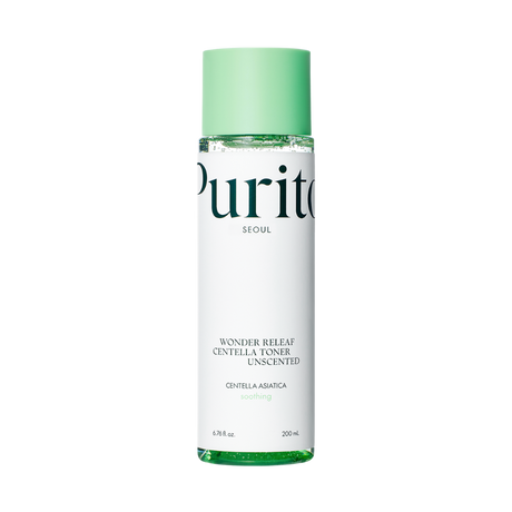 Purito Seoul Wonder Releaf Centella Toner Unscented - hajusteeton rauhoittava kasvovesi 200 ml