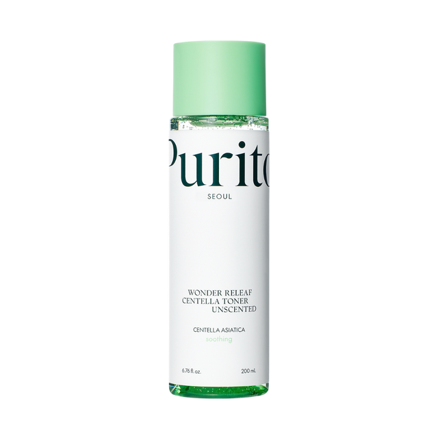 Purito Seoul Wonder Releaf Centella Toner Unscented - hajusteeton rauhoittava kasvovesi 200 ml