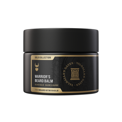 The Beard Struggle Gold collectionmWarrior's Beard Balm Valhalla's Gates partabalsami purkissa