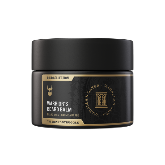 The Beard Struggle Gold collectionmWarrior's Beard Balm Valhalla's Gates partabalsami purkissa