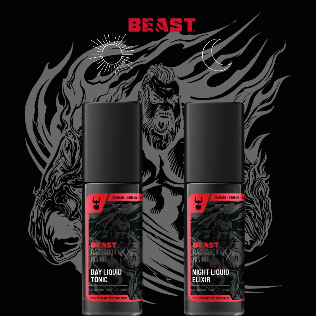 Beard Struggle The Beast Ragnarok Rising Night & Day Beard Oils