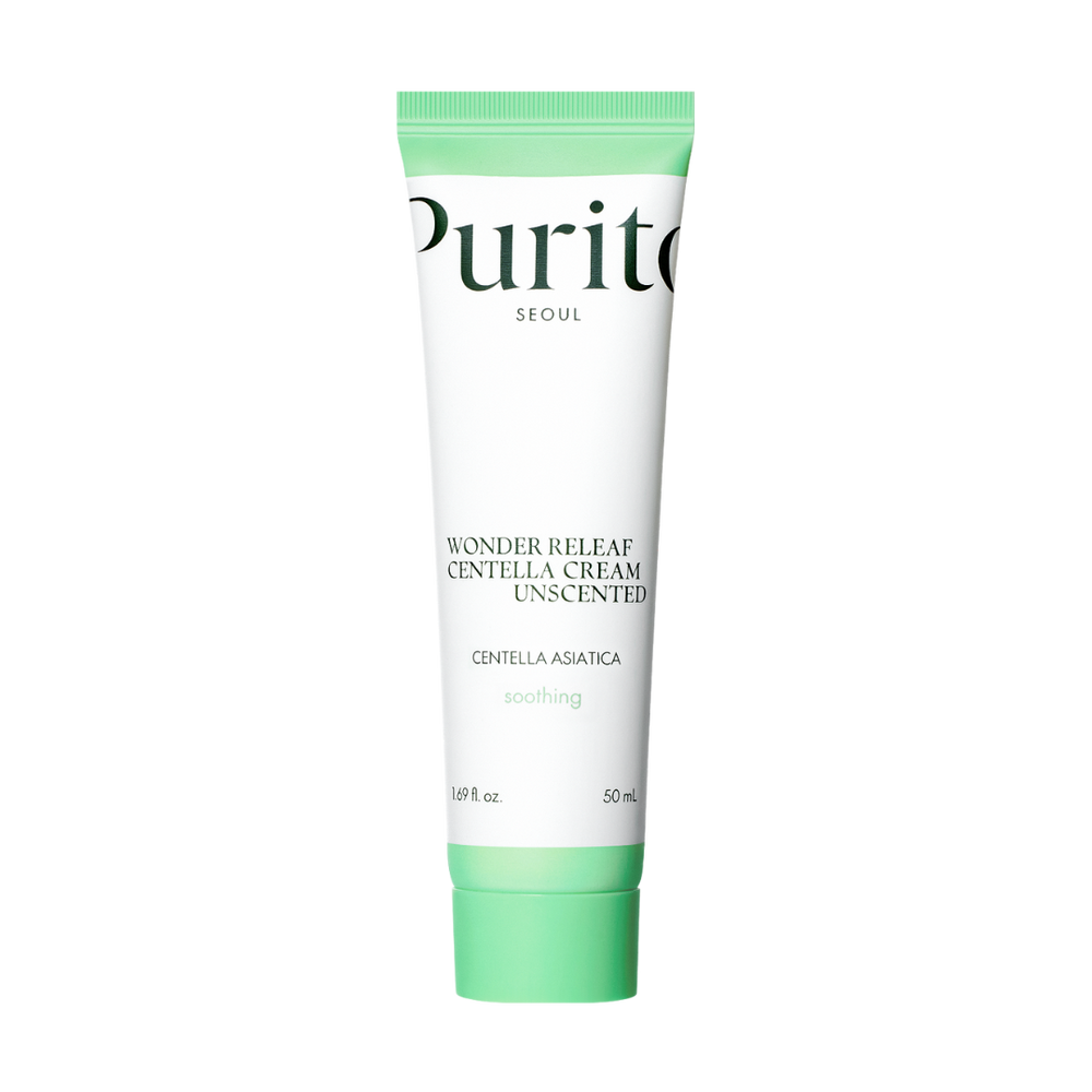 Purito Wonder Releaf Centella Cream Unscented - hajusteeton rauhoittava voide 50 ml