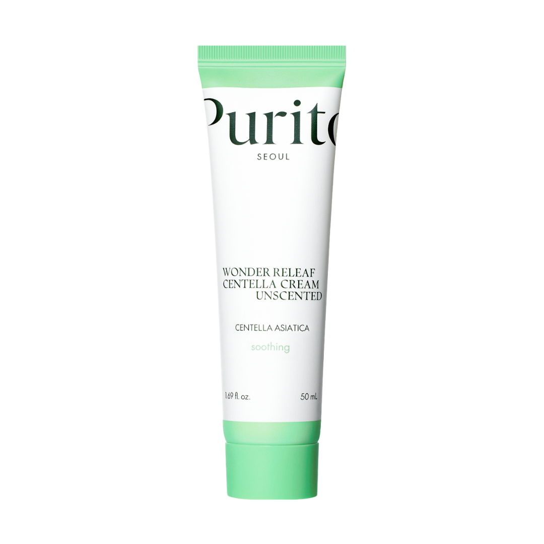 Purito Seoul Wonder Releaf Centella Cream Unscented - hajusteeton rauhoittava voide 50 ml