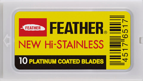 Feather Hi-Stainless DE Blades 10 pcs