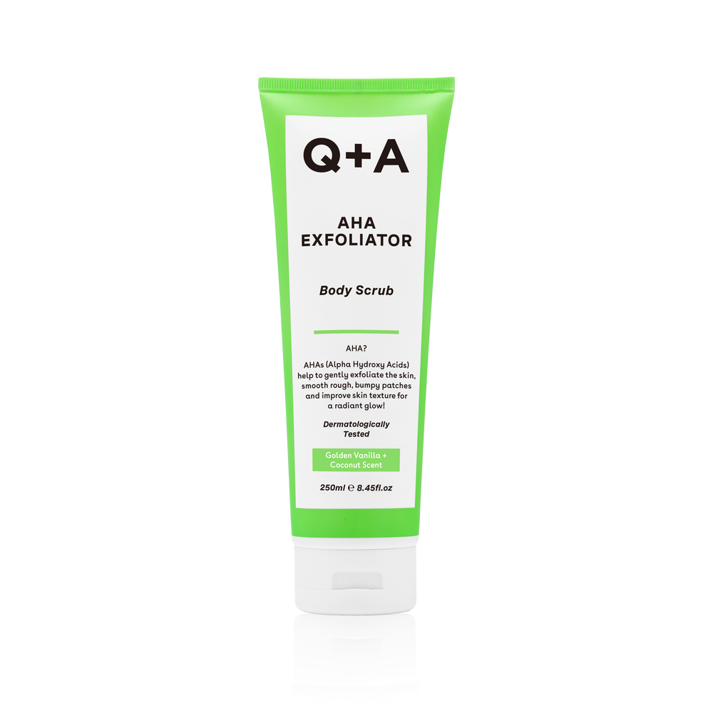 Q+A AHA Exfoliator Body Scrub 250 ml