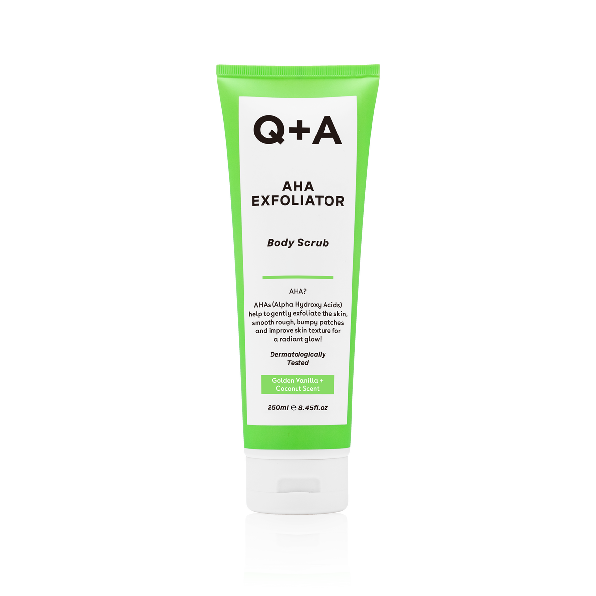 Q+A AHA Exfoliator Body Scrub -vartalonkuorinta 250ml