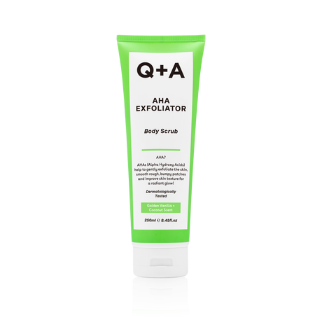 Q+A AHA Exfoliator Body Scrub -vartalonkuorinta 250ml