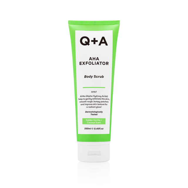 Q+A AHA Exfoliator Body Scrub -vartalonkuorinta 250ml