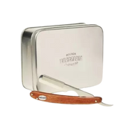 Antiga Barbearia de Bairro Wooden Shavette Razor partaveitsi taittokahvalla