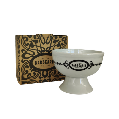 Antiga Barbearia de Bairro Porcelain -saippuanvaahdotuskulho posliinia