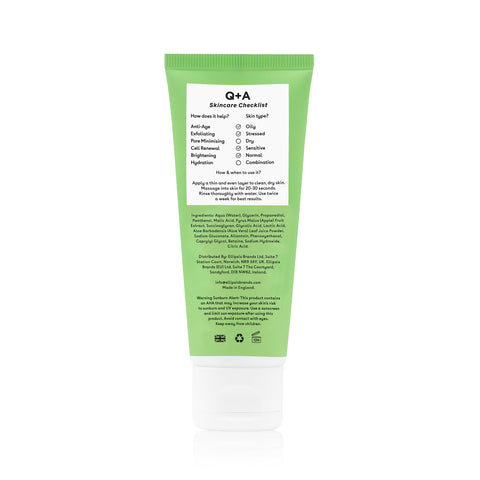 Q+A Apple AHA Exfoliating Gel -kuorintageeli 75 ml