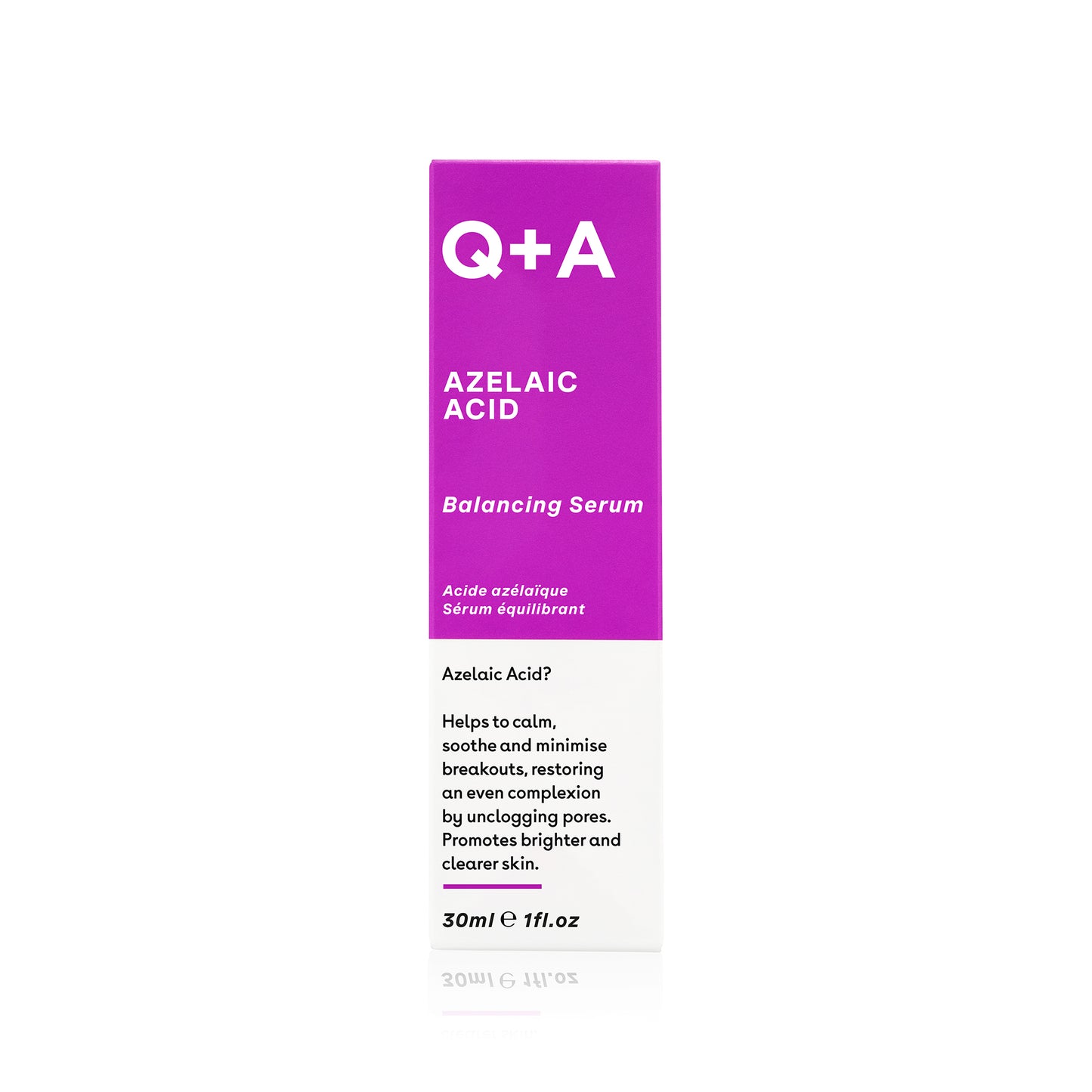 Q+A Azelaic Acid Balancing Serum - tasapainottava seerumi atselaiinihappo front pakkaus