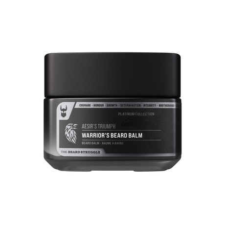 The Beard Struggle platinum collection Warrior's Beard Balm Aesirs's Triumph partabalsami purkissa