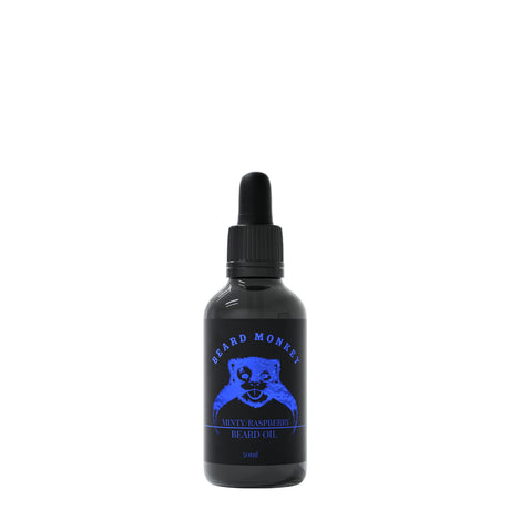 Beard Monkey Minty Raspberry Beard Oil partaöljy joka tuoksuu mintulta ja vadelmalta