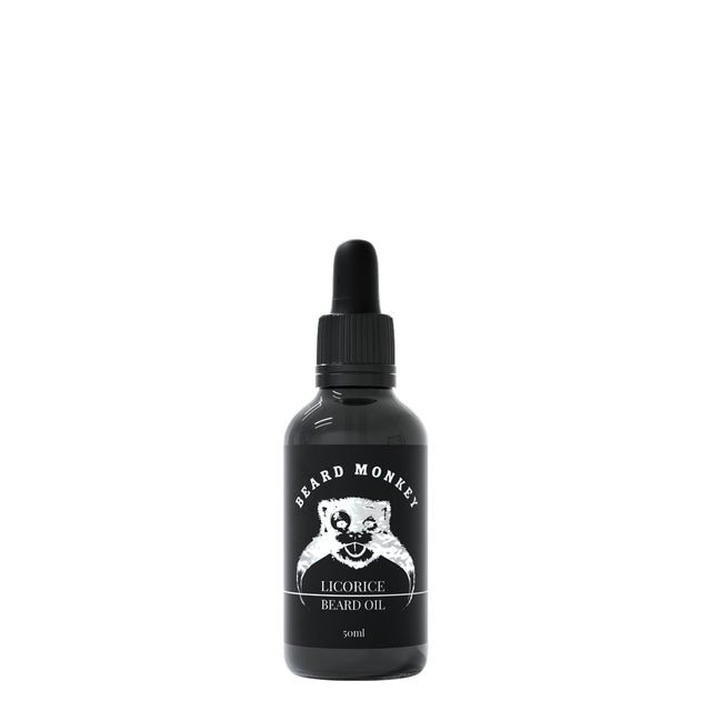 Beard Monkey Licorice Beard Oil partaöljy joka tuoksuu lakritsilta