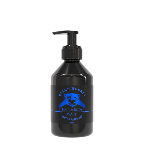 Beard Monkey Hair & Body Wash Minty/Raspberry 250 ml