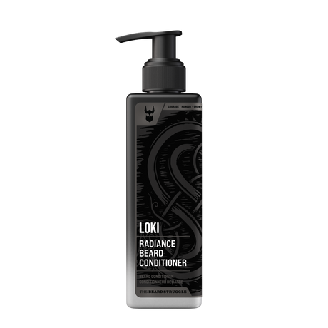 The Beard Struggle Radiance Beard Conditioner Loki Unscented - hajusteeton partahoitoaine 240 ml pumppupullossa