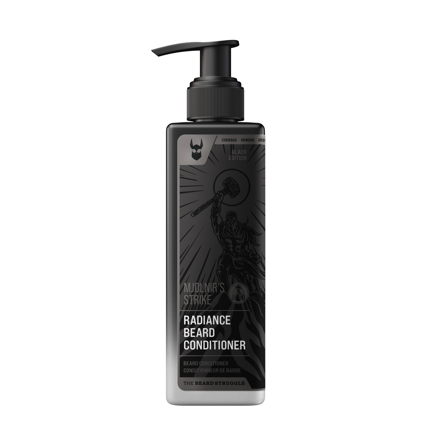 The Beard Struggle Radiance Beard Conditioner Mjolnir's Strike -partahoitoaine 240 ml pumppupullossa
