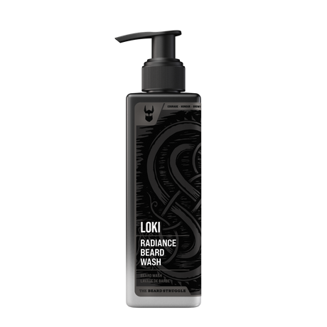The Beard Struggle Radiance Beard Wash Loki Unscented -hajusteeton partashampoo 240 ml pumppupullossa