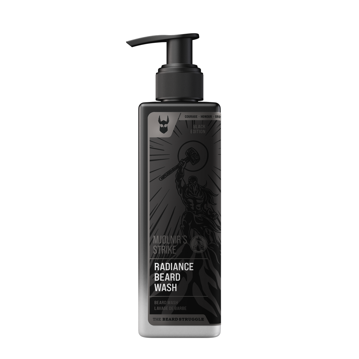 The Beard Struggle Radiance Beard Wash Mjolnir's Strike -partashampoo 240 ml pumppupullossa